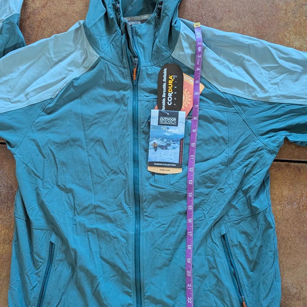 Outdoor Research Jacket Full Zip Ferrosi Hoody Hooded Rain Men's Size Large